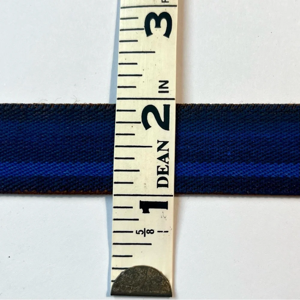 Reversible Vintage Striped Belt Metal Equestrian Thin Stretch Elastic Preppy
